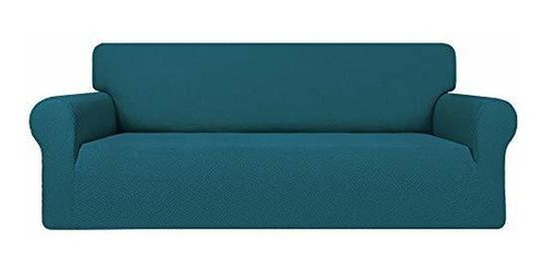 Funda De Sofa Easy-going Elastica Color Azul Pavo Real Suave