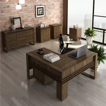 Comprar Kit 6 Peças Com Mesa Em L, 2 Gaveteiros, 2 Armários