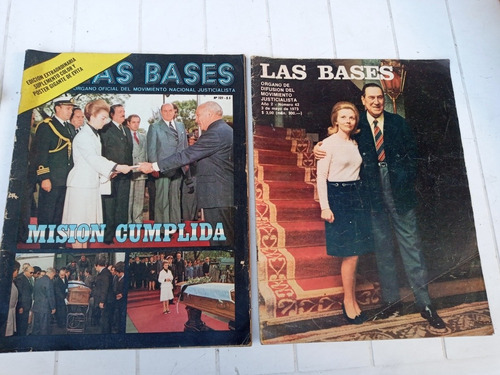 2 Revistas Las Bases N.42 Y N.121 - Peron Isabelita 