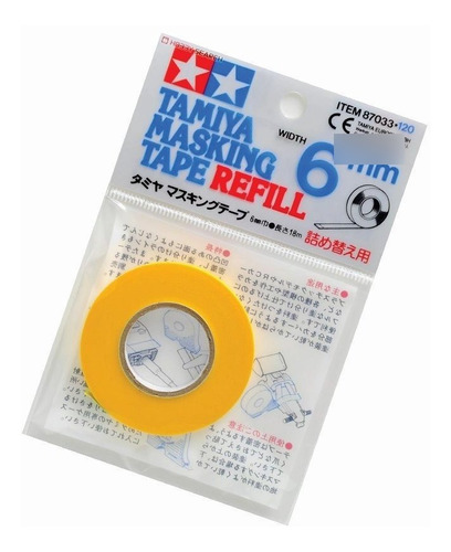Tamiya Masking Tape 6mm Para Modelismo Y Hobby 87033