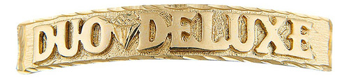 Esclava Hombre Rombo D 11mm Platabaño Oro24k Duodeluxejoyas®