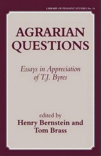 Agrarian Questions, De Henry Bernstein. Editorial Taylor Francis Ltd, Tapa Blanda En Inglés