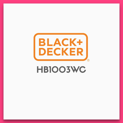 Imagen 3 de 5 de Minipimer Black & Decker Licuadora Batidora 500w 2v Hb1003wc