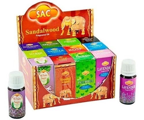 Pack 12 Unidades Aceite Aromatico Aromaterapia Humidificador