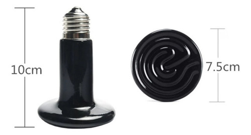 Lâmpada Cerâmica Aquecedor 110v 220v Repteis Aves Passaros