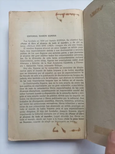 Sopena Diccionario De Sinonimos Antonimos E Ideas Afines (Usado)