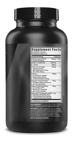 Jym Ss8 Super Shredded Fat Burner 120 Caps Termogenico Sabor Capsulas