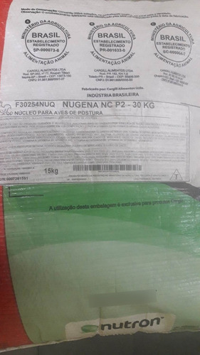 Núcleo Postura 3% Nugena Nc P2 Com 15 Kg Galinha Em Postura
