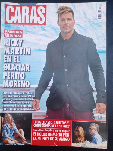Caras N° 1781 23/2/2016 Ricky Martin Pampita Macri Tirri D (Usado)