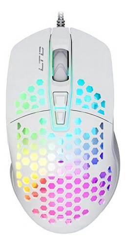 Mouse Gamer Ltc Rgb Honeycomb Blanco