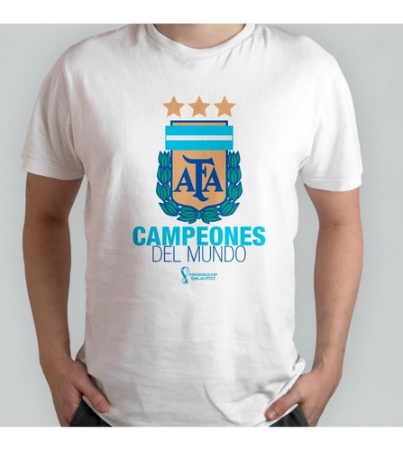 Remeras  Del Mundial - Argentina Qatar 2022 - Messi Campeón 