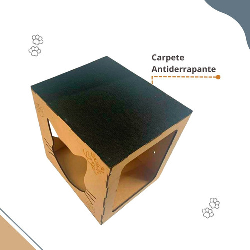 Nicho Toca Suspensa Com Carpete Para Gatos Em Mdf Promoção
