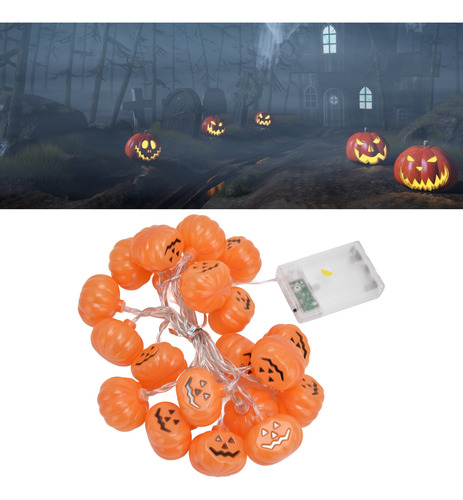 Cadena Led Decorativa De 3 Metros Con Forma De Calabaza Para