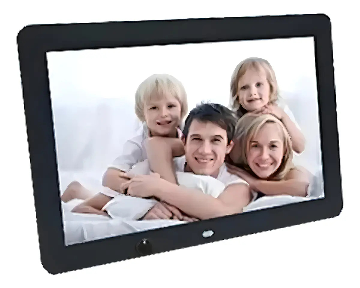 Porta Retrato Digital It Blue 12 Pol Usb Card Sd Controle