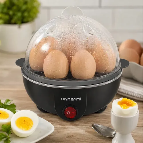 Cozedor De Ovos Elétrico Portátil Cozinha À Vapor cor Preto