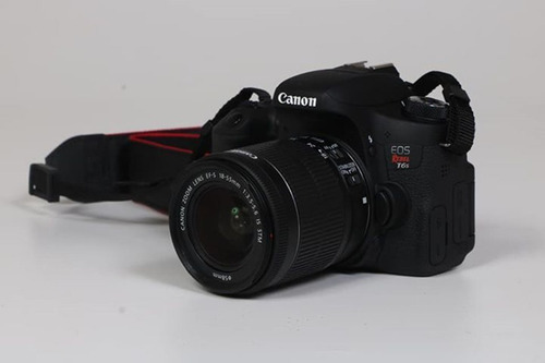 Câmera Canon T6s Com 18~55 Stm, 7412 Clicks (possui Wifi)