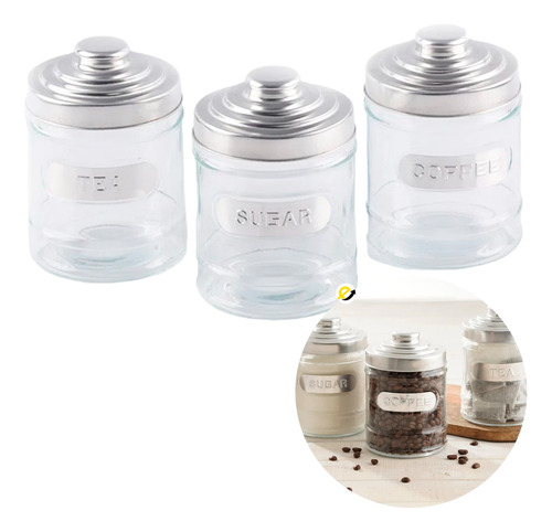 Set De Contenedores X3unds 800ml En Vidrio Universal Elite