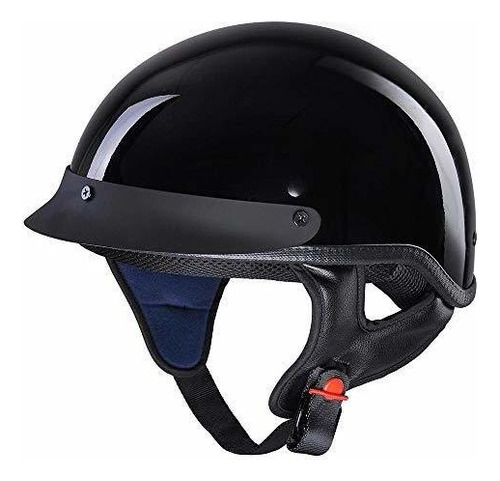 Casco De Media Cara De Motocicleta Dot Approved Bike Cr