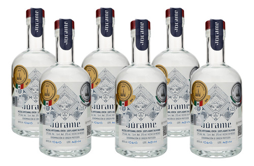 Júrame Mezcal Joven 375 Ml 6 Botellas