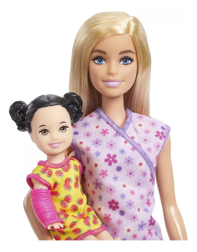 Muñeca Barbie Doctora Pediatra Profesiones Uniforme Morada