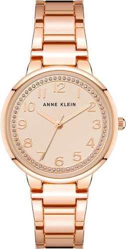 Anne Klein Reloj De Pulsera Con Acento De Purpurina Para Muj