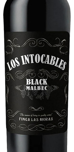 Pack De 6 Vino Tinto Los Intocables Black Malbec 750 Ml