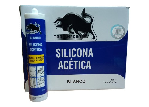 Silicona Acetica Blanco Sellante Tubo 280m Caja 24unid