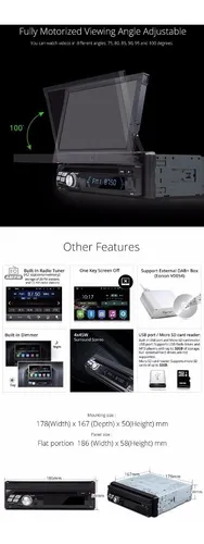 Eonon - Radio Carro Android 5.1 - 7 PuLG. 1 Din - Gps - Wifi