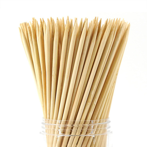 Brochetas De Bambu Natural De 12 Pulgadas (200 Piezas) Para