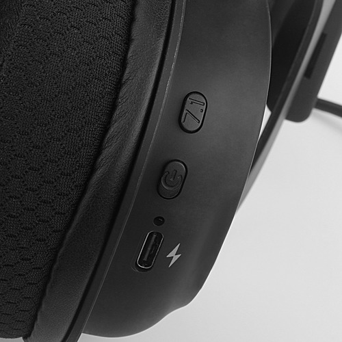 Auriculares gamer Redragon Redragon Zeus X Wireless H510-WL negro con luz rgb LED