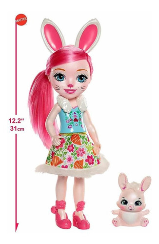 Enchantimals Huggable Cuties Bree Bunny And Twist (gigante)