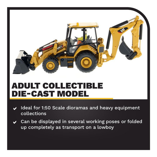 Diecast Masters 1:50 Escala Caterpillar 420f2 It Retroesc...