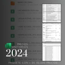 Comprar Precios Unitarios 2024 Matrices Excel