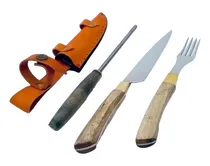 Comprar Set De Cuchillo Cebollati (cuchillo, Tenedor, Vaina Y Chaira
