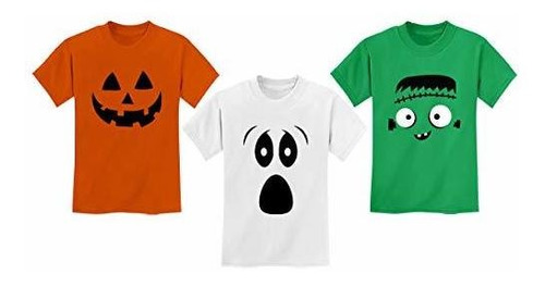 Pumpkin Ghoul Ghost Monster Camisetas Para Niños Disfraz De 