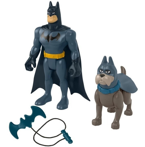 Batman & Ace Superpets Figura Accion Fisher Price Hgl03