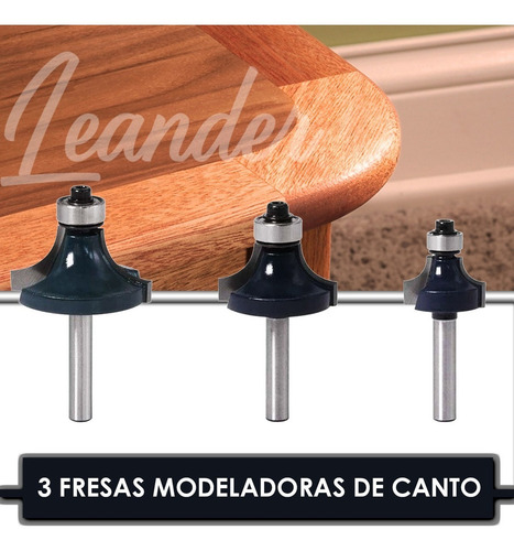Fresa Tupia Canto Arredondado C/ Rolamento 6mm Mesa Nichos