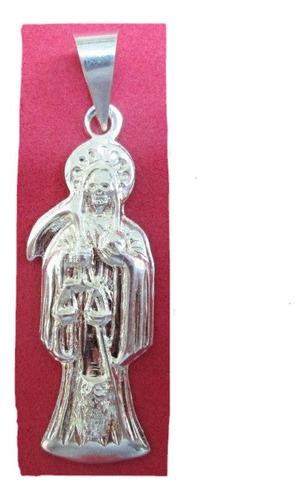 Dije Santa Muerte En Plata Fina .925 Mini.