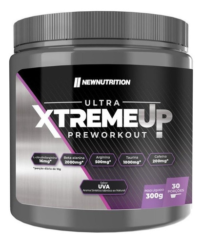 Pré Treino Xtremeup Ultra Newnutrition Uva Limão Maçã Verde