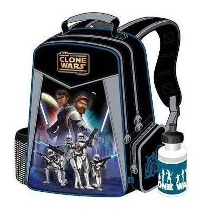 Imagen 1 de 1 de Bolso Morral Escolar Star Wars Grande Niños Capi