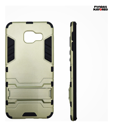 Funda Iron Para Samsung Galaxy A3 2016 Carcasa Antishock Dorado