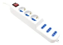Comprar Alargue Zapatilla 3 Schuko + 3 Tres En Linea 3 Mts Cable