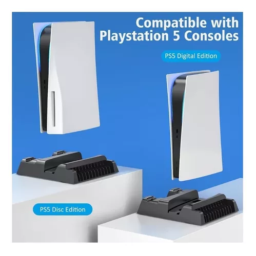 Suporte De Resfriamento Para Console PS5, Estação De Carregamento Suporte  De Resfriamento Para Disco De Console