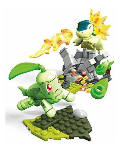 Mega Construx Pokemon Chikorita Vs. Cyndaquil Dom Juego De C