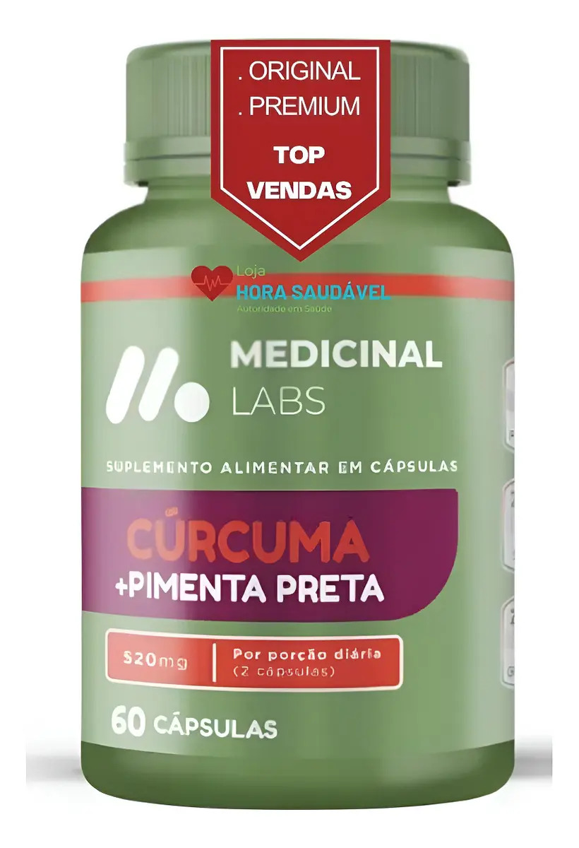 Cúrcuma + Pimenta Preta + Vitamina C Sem Sabor
