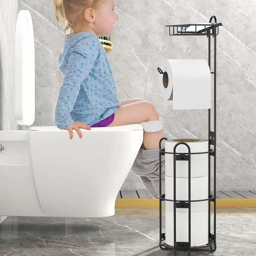 Soporte Para Papel Higiénico, Rollo De Hierro De Pie A Prueb