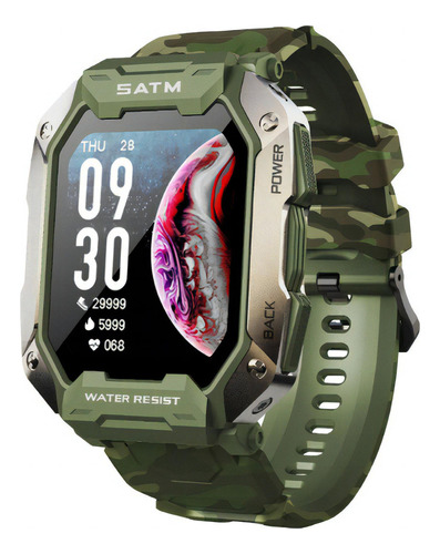 C20 5atm Smartwatch Deportivo Resistente Al Agua Color De La Caja Camouflage Green
