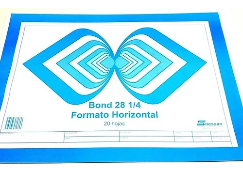 Block Bond 28 1/4 Formato Horizontal * Unidad