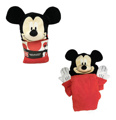 Frazada Para Bebe Con Capucha Diseño Original Mickey