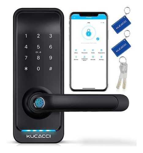 Kucacci Smart Door Lock, Keyless Door Lock, Fingerprint Door